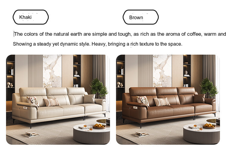 DIPU Zara Italian Cowhide Sofa from DIPU