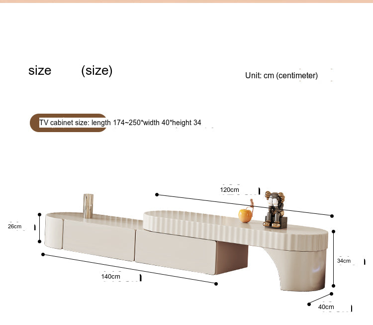 DIPU Riley French Cream Coffee Table from DIPU