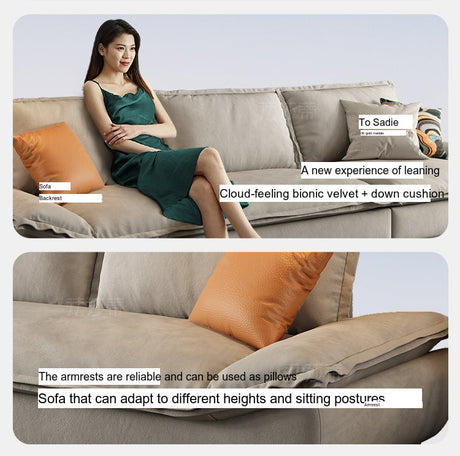 FASATI Isolde Cozy Creamy Corner Sofa from FASATI