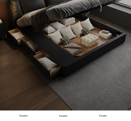 FASATI Alexander Luxe Minimalist Leather Bed from FASATI