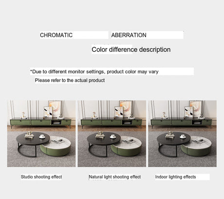 FASATI Oliver Chic Modern Round Coffee Table from FASATI
