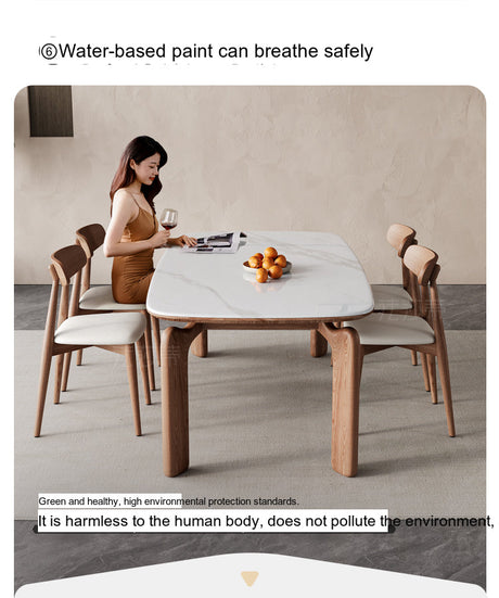 FASATI Leonardo Chic Minimalist Wood Dining Set from FASATI