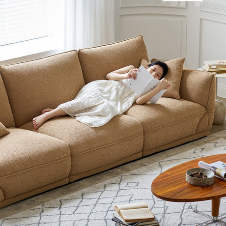 MOYU Isolde Retro Cream Elegant Designer Sofa from MOYU