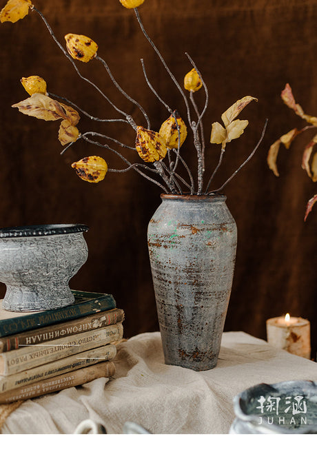 JUHAN Isolde Rustic Floral Arrangement Pottery Vase from JUHAN