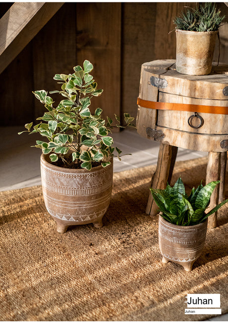 JUHAN Isolde Retro Big Breathable Flowerpot Boho Style from JUHAN