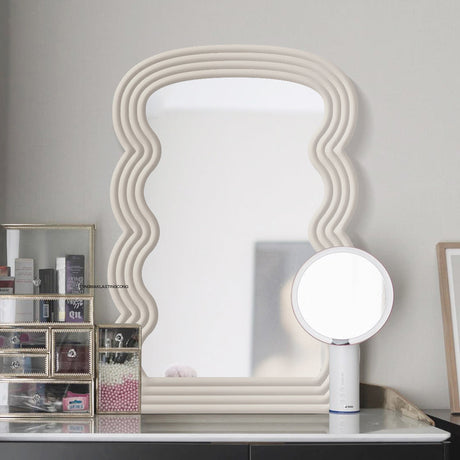 LANXESS Elowen Stylish Scandinavian Large Dressing Table with Mirror from LANXESS