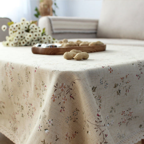 CHESTNUT COCOON Marisol Elegant Floral Lace Tablecloth from CHESTNUT COCOON