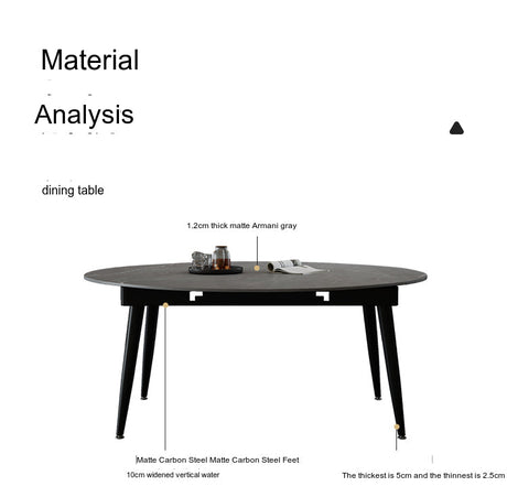 FASATI Oliver Modern Minimalist Folding Rock Panel Table from FASATI