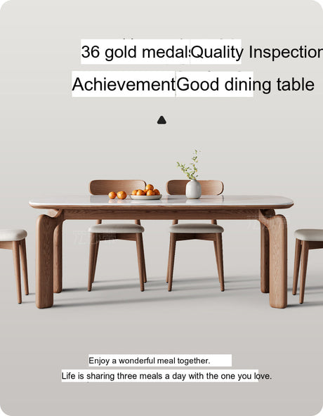 FASATI Leonardo Chic Minimalist Wood Dining Set from FASATI