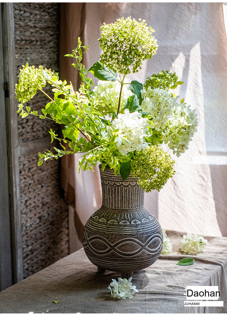 JUHAN Alhambra Rustic Vintage Ceramic Flowerpot from JUHAN