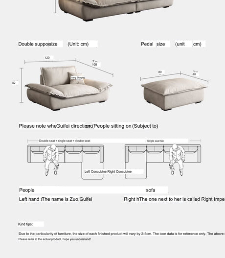 FASATI Isolde Cozy Creamy Corner Sofa from FASATI