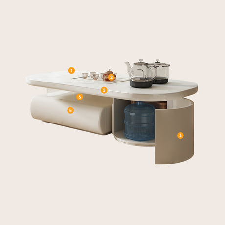 QUANMU Alejandro Elegant Multi-Functional Coffee Table from QUANMU