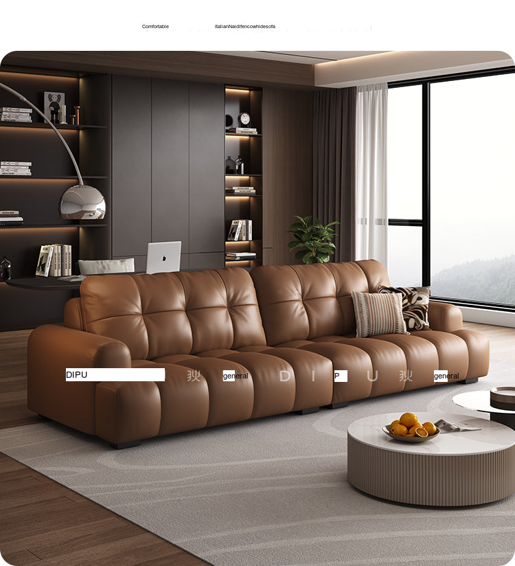 DIPU Nova Cream Cowhide Sofa from DIPU