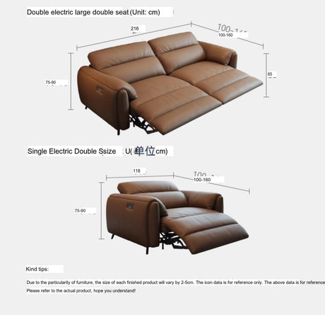 FASATI Leonardo Plush Electric Leather Sofa from FASATI