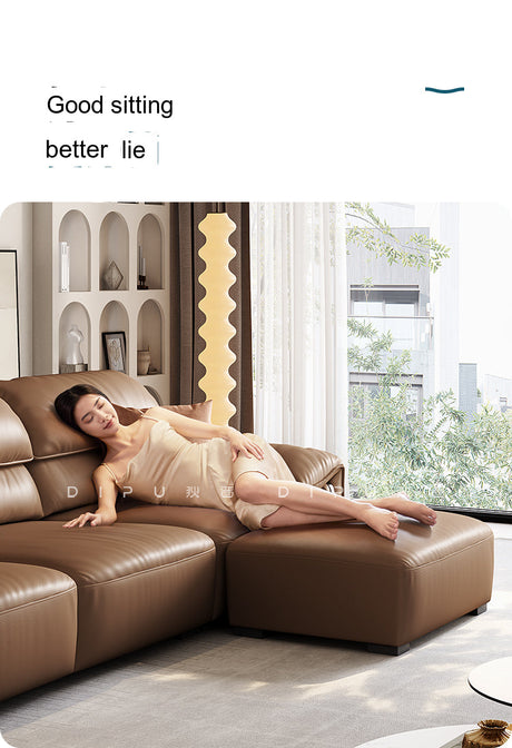 DIPU Kody Modern Retro Leather Sofa from DIPU