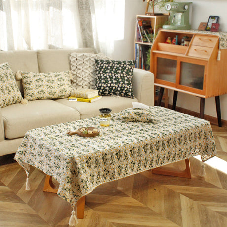CHESTNUT COCOON Marisol Elegant Light Embroidered Tablecloth from CHESTNUT COCOON