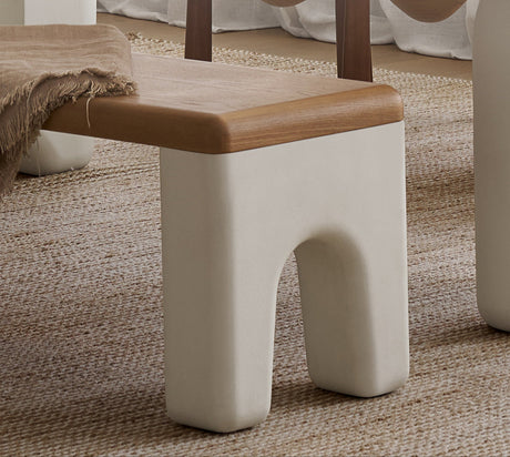 MOYU Laarni Elegant Solid Wood Bench from MOYU