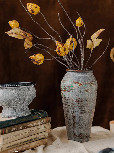 JUHAN Isolde Rustic Floral Arrangement Pottery Vase from JUHAN