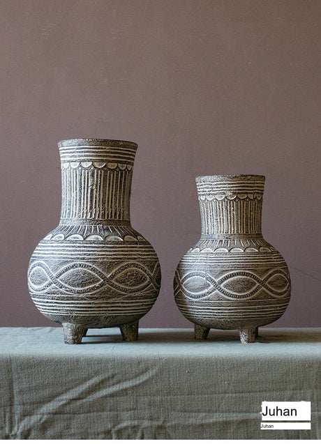 JUHAN Alhambra Rustic Vintage Ceramic Flowerpot from JUHAN