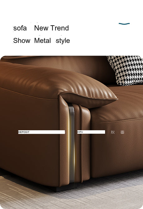 DIPU Kody Modern Retro Leather Sofa from DIPU