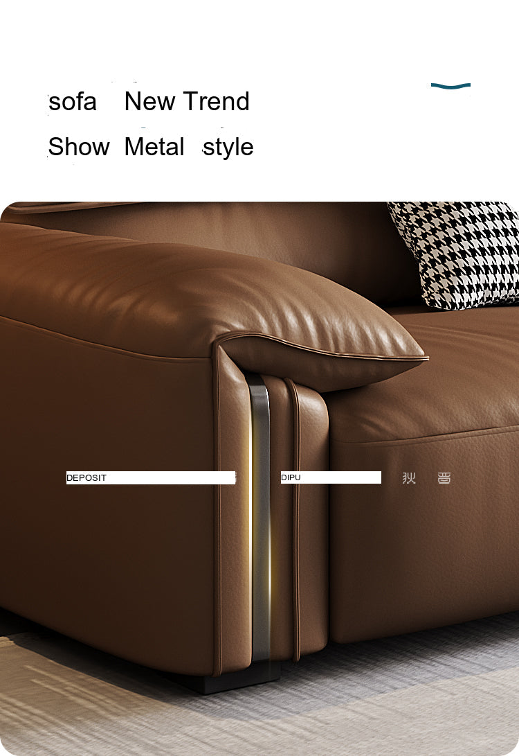 DIPU Kody Modern Retro Leather Sofa from DIPU