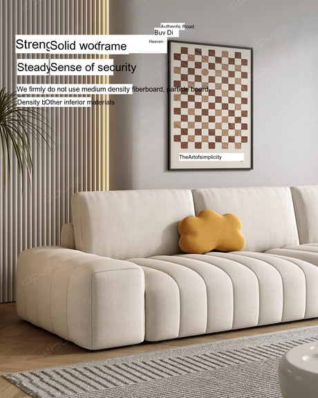 DIPU Landry Scandinavian Cream Modern Sofa from DIPU