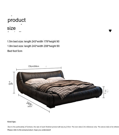 FASATI Alessandro Sleek Leather Bed from FASATI