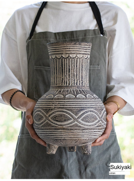 JUHAN Alhambra Rustic Vintage Ceramic Flowerpot from JUHAN