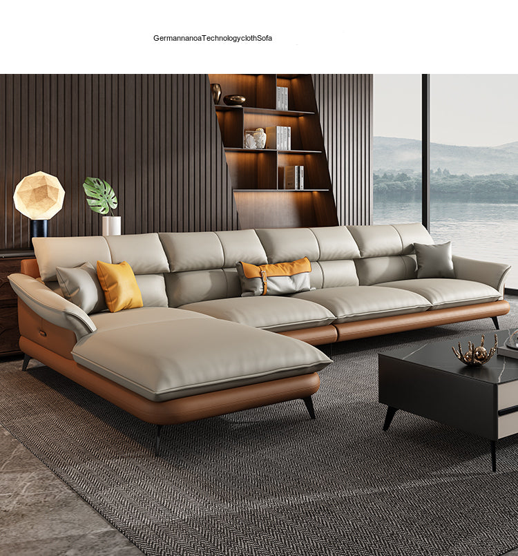 DIPU Leo Scandinavian Minimalist Leather Sofa from DIPU