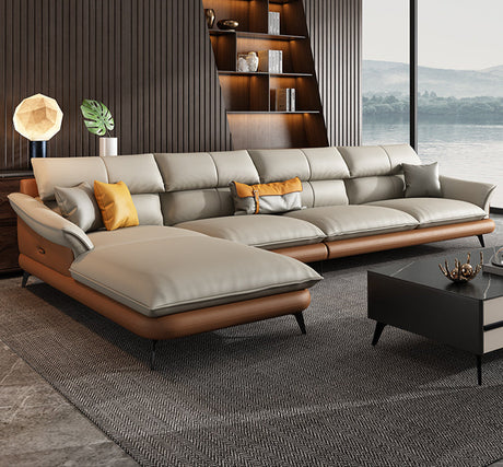 DIPU Leo Scandinavian Minimalist Leather Sofa from DIPU