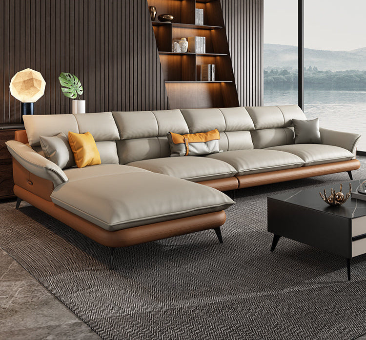 DIPU Leo Scandinavian Minimalist Leather Sofa from DIPU