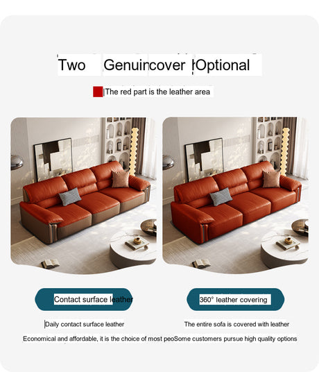 DIPU Kody Modern Retro Leather Sofa from DIPU