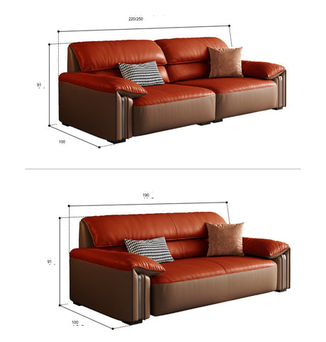 DIPU Kody Modern Retro Leather Sofa from DIPU
