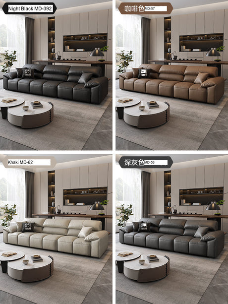 FASATI Oliver Chic Minimalist Leather Sofa from FASATI