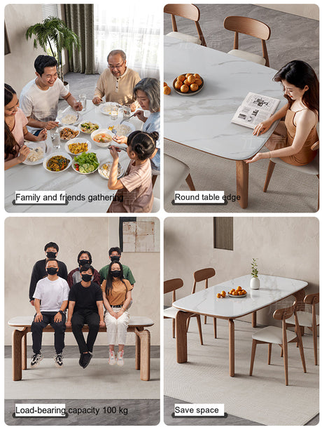 FASATI Leonardo Chic Minimalist Wood Dining Set from FASATI