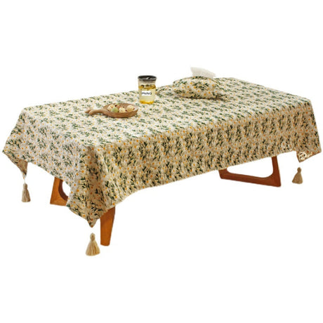 CHESTNUT COCOON Marisol Elegant Light Embroidered Tablecloth from CHESTNUT COCOON