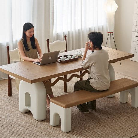 MOYU Laarni Elegant Solid Wood Bench from MOYU