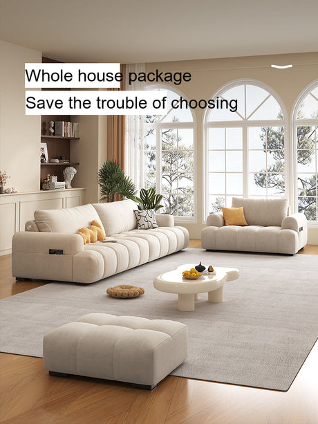 DIPU Livia French Cream Charging Sofa from DIPU