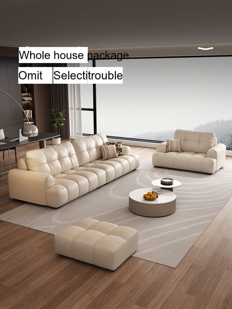 DIPU Nova Cream Cowhide Sofa from DIPU