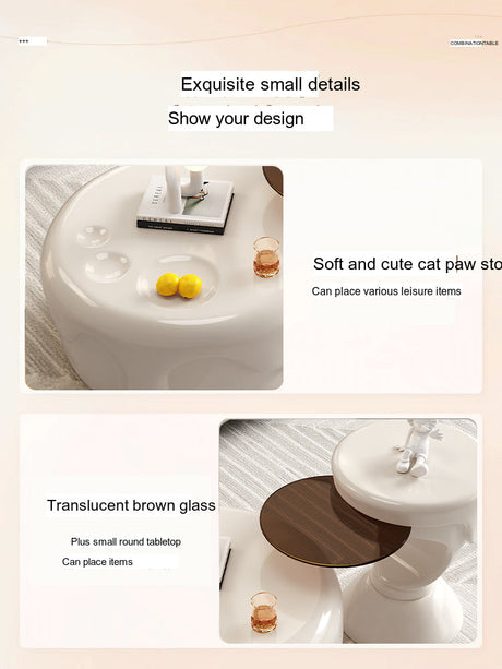 DIPU Riley French Cream Coffee Table from DIPU