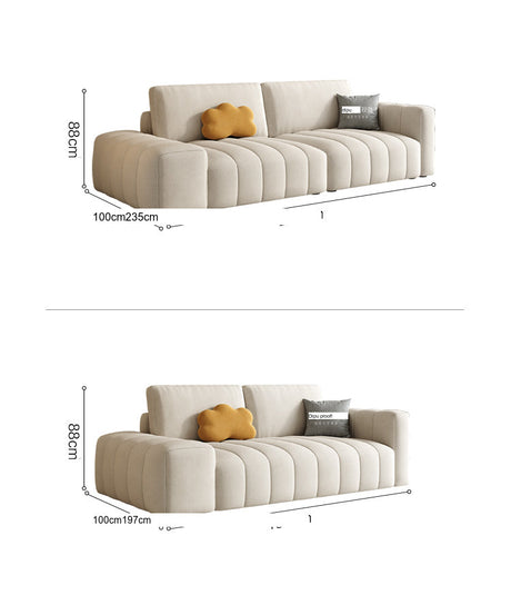 DIPU Landry Scandinavian Cream Modern Sofa from DIPU