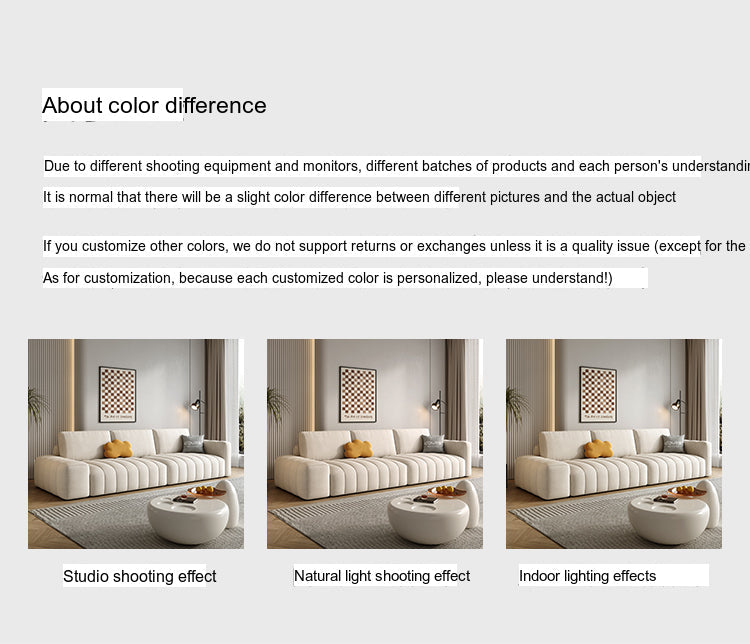 DIPU Landry Scandinavian Cream Modern Sofa from DIPU
