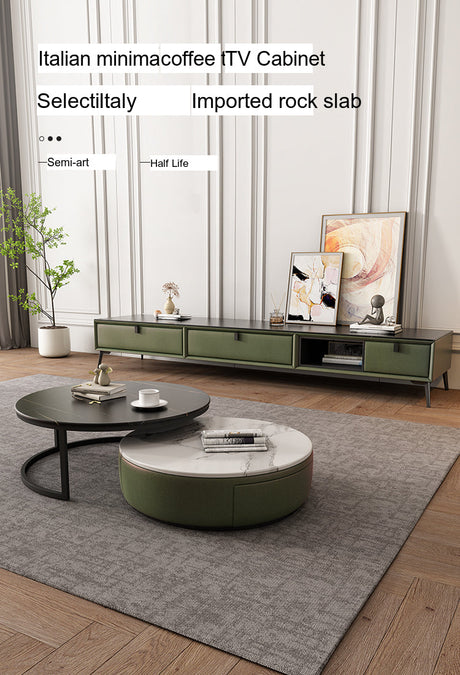 FASATI Oliver Chic Modern Round Coffee Table from FASATI
