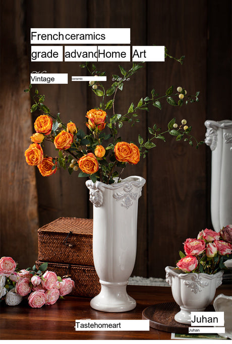 JUHAN Lysandra Vintage Floral Elegant Flowerpot Decorations from JUHAN