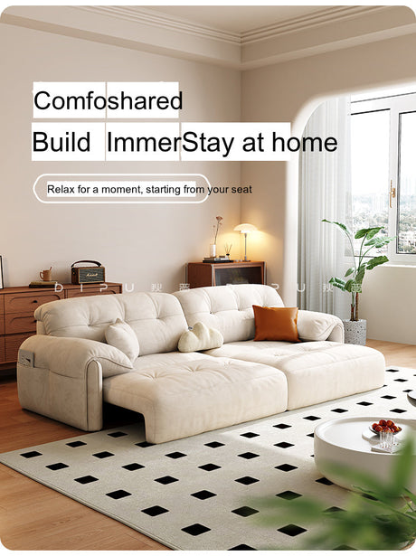 DIPU Iris Adjustable Modern Cream Sofa from DIPU