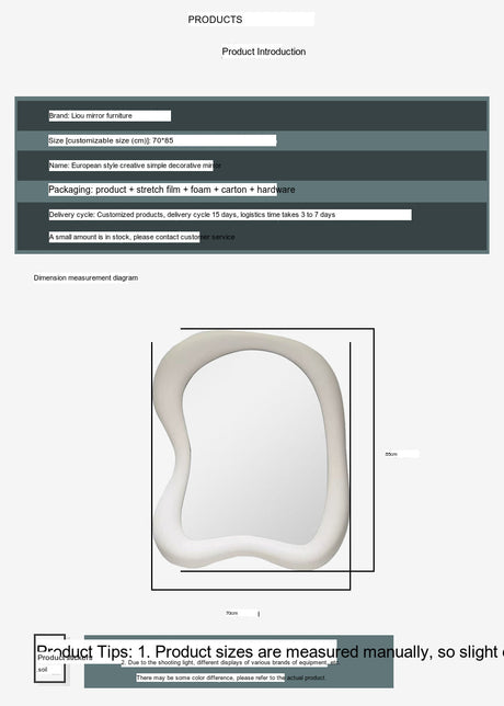 LANXESS Aurelia Vintage Wall-Mounted Makeup Mirror from LANXESS