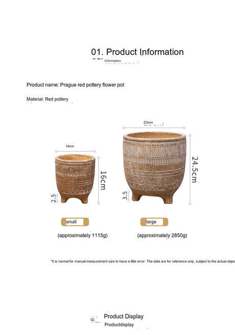 JUHAN Isolde Retro Big Breathable Flowerpot Boho Style from JUHAN