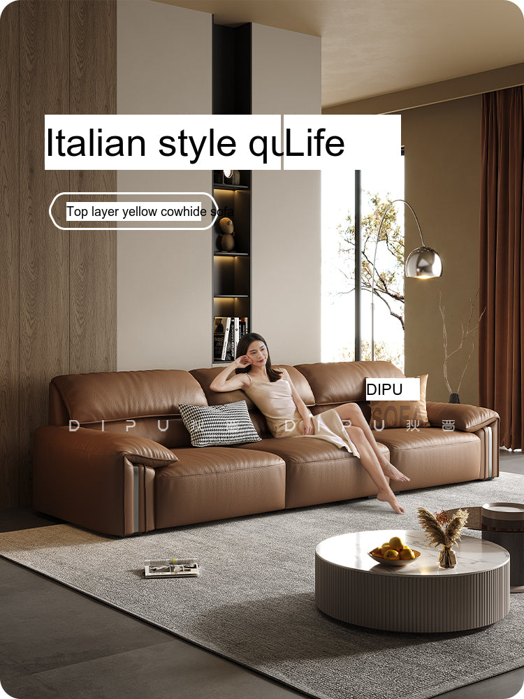 DIPU Kody Modern Retro Leather Sofa from DIPU