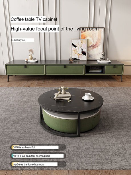 FASATI Oliver Chic Modern Round Coffee Table from FASATI