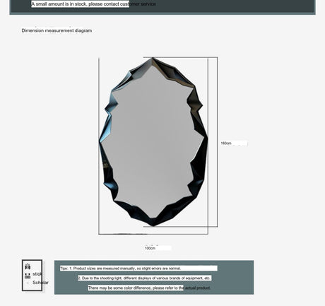 LANXESS Santiago Elegant Full-Length Wall-Mounted Mirror from LANXESS
